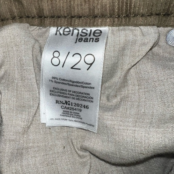 Kensie Olive Flare & Wide Leg Jeans - Picture 4 of 6